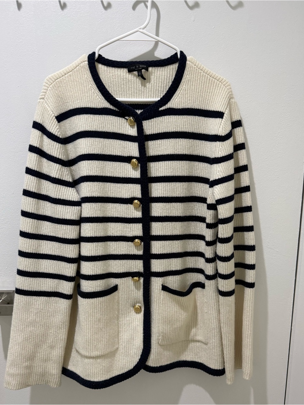 Rag and Bone Nancy Wool Cardigan Large - Picture 3 of 6